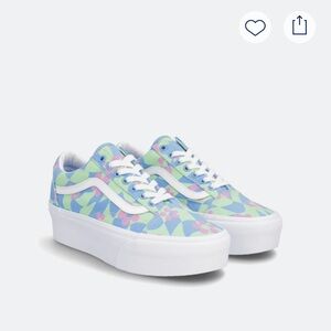 Vans Old Skool Platform Sneaker Floral Size 7.5